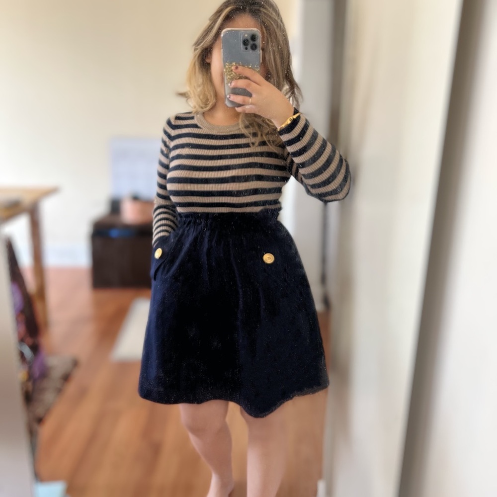 Authentic Burberry Blue Label Crestbridge Knitted Sweater Dress Fits S-M